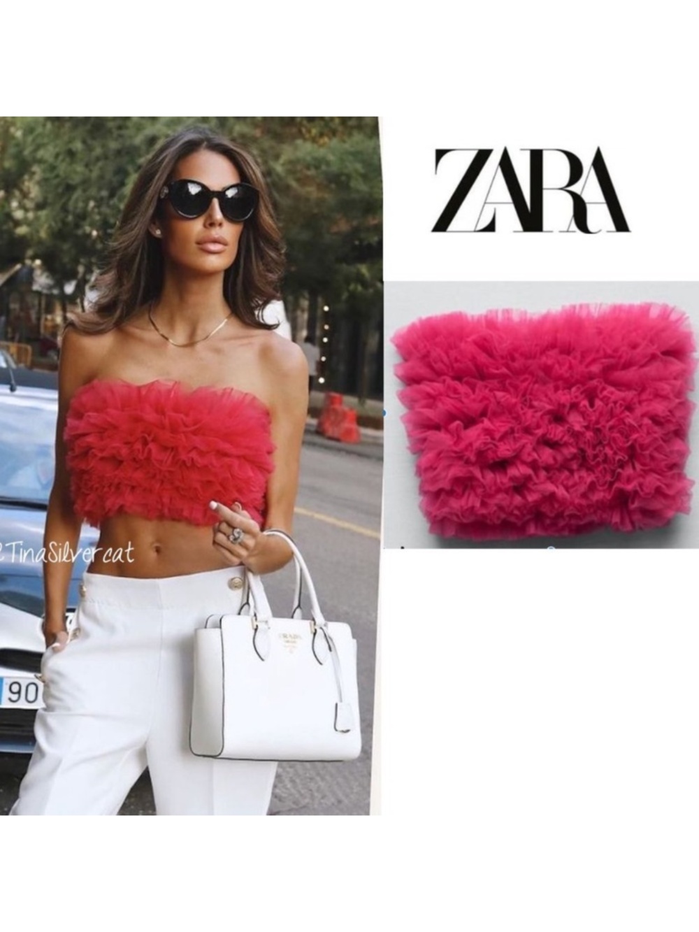 Zara pink top